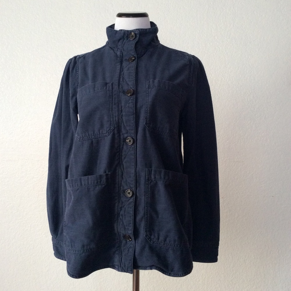 GAP Blue Utility Jacket with Multiple Pockets